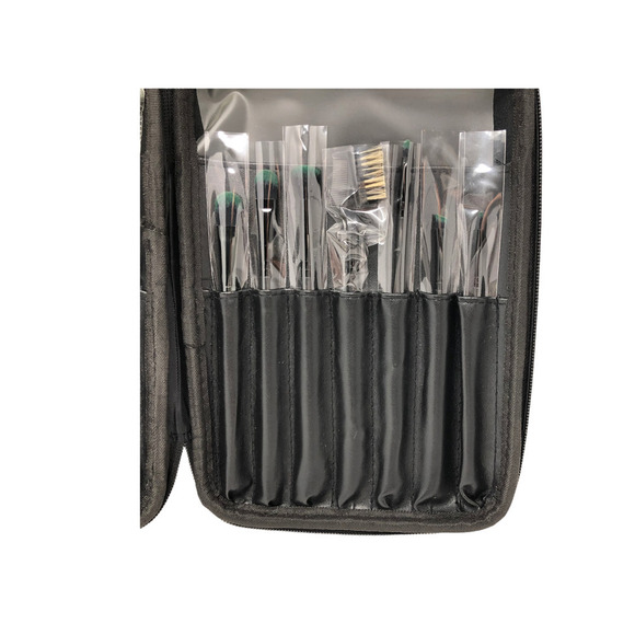 Facebase Makeup Brush Set With Hard Case 12 Piece New! - Picture 7 of 8